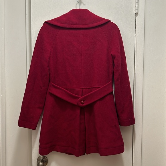 Magenta Pea Coat - Picture 3 of 3